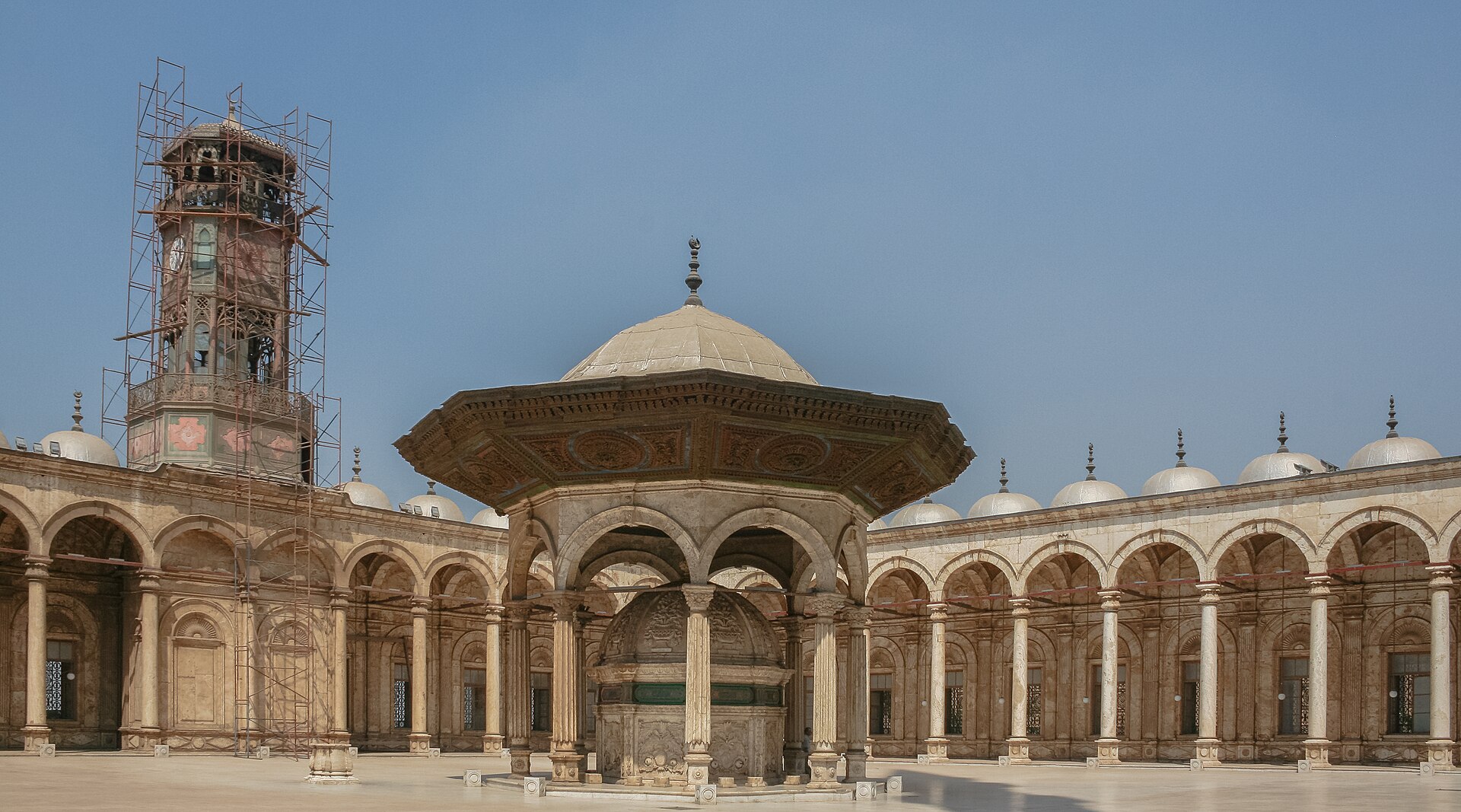 Clock tower of Muhammad Ali Mosque